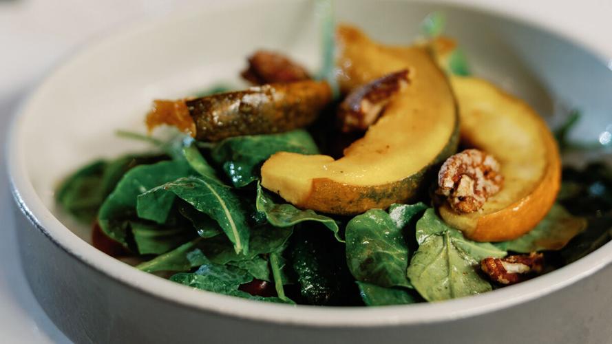 Roasted acorn squash salad at Vybe