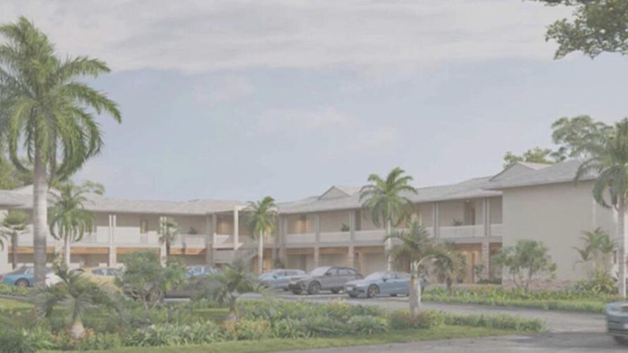Rendering depicts proposed Fairways Inn addition