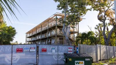 Construction progresses on nearby housing project