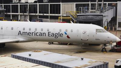 American Eagle jet at airport gate amid Naples expansion talk