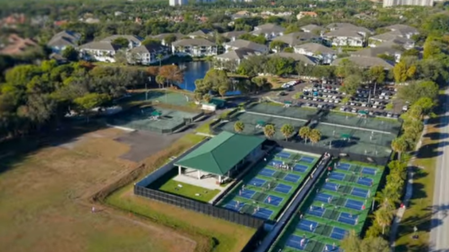 Renovated racquets center at Pelican Bay Community Park