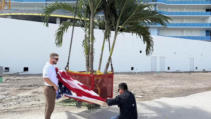 Palm trees mark Ritz-Carlton tower milestone