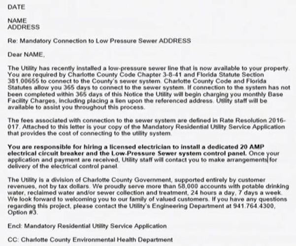 Charlotte to resend mandatory utility connection notices