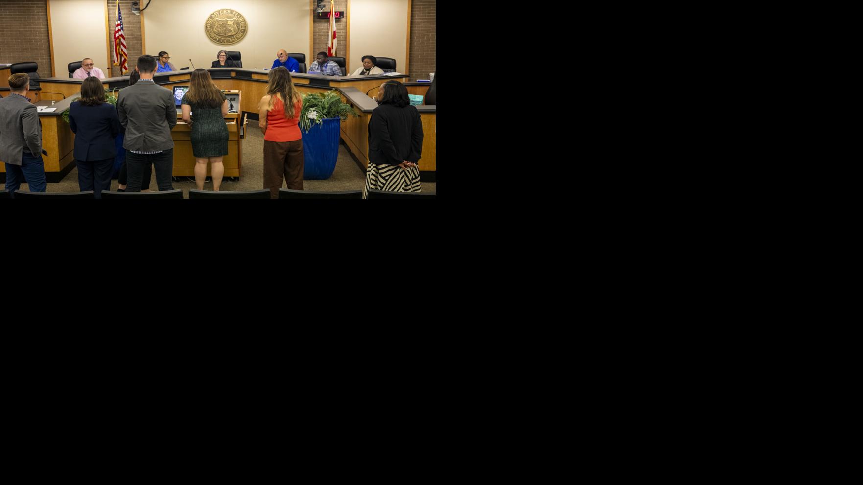 Perkins&Will presenting thier plan to the Innovation Walk committee at Fort Myers City Hall on Nov. 24 1