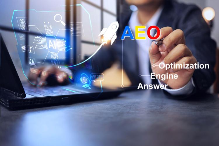 answer engine optimization AEO concept