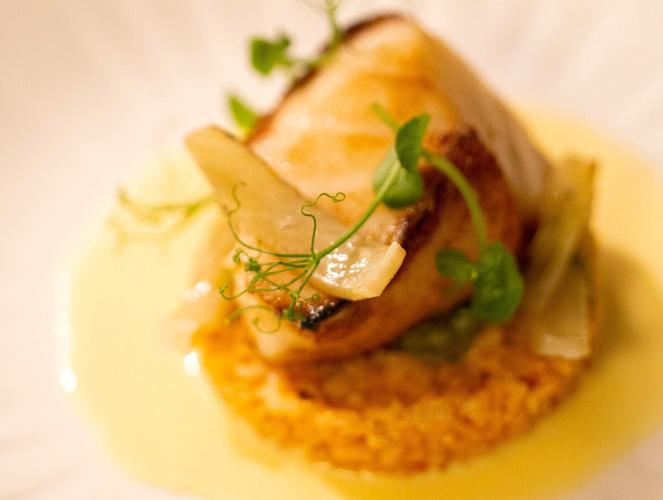 Chilean sea bass dish at Ce Soir