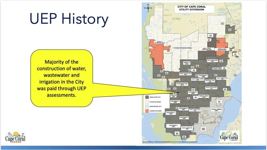 Cape Coral map shows decades of utility expansion