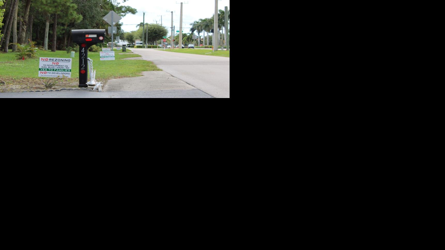 No rezoning signs in Coconut Creek