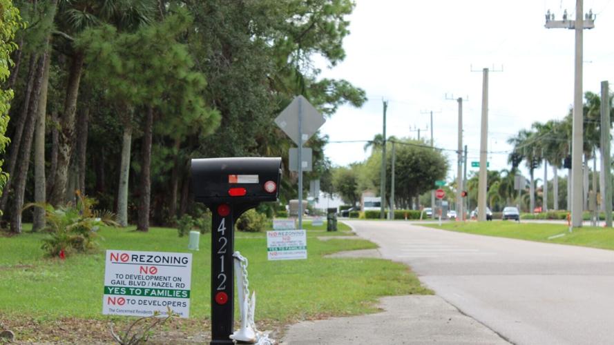 No rezoning signs in Coconut Creek