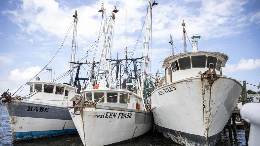 Shrimp boats remain a fixture on San Carlos Island