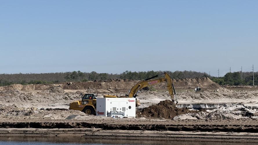 Heavy equipment begins Rivergrass site work