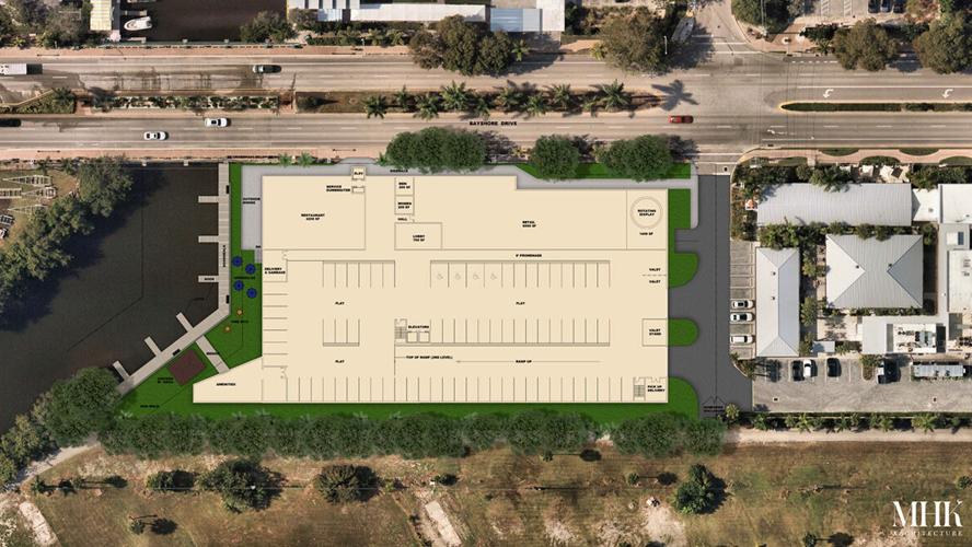Elevation Naples aerial rendering