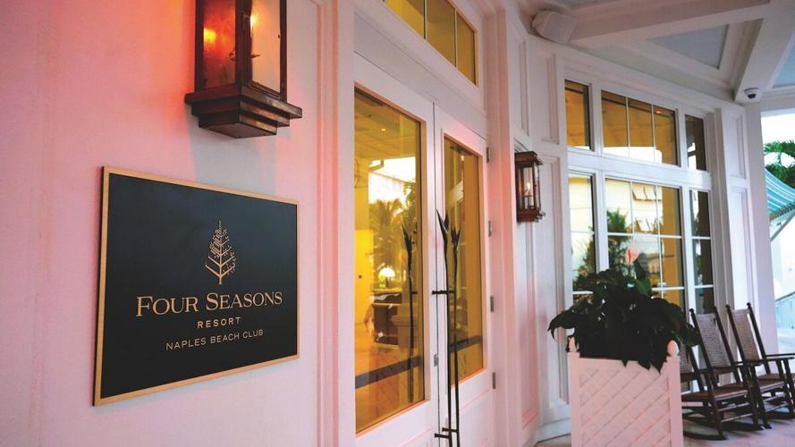 A Four Seasons entrance