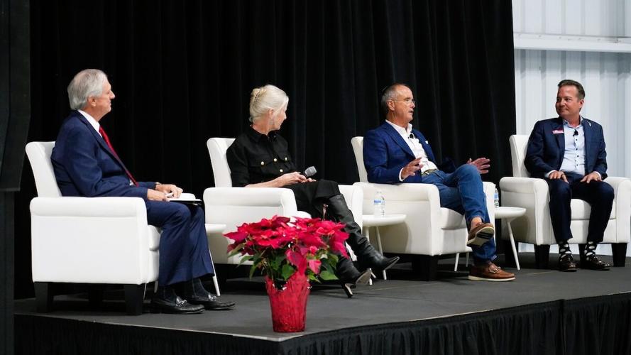 NextGen kick-off moderator Michael Benson David Hoffmann Jerri Hoffmann Jim Schwartzel.JPG