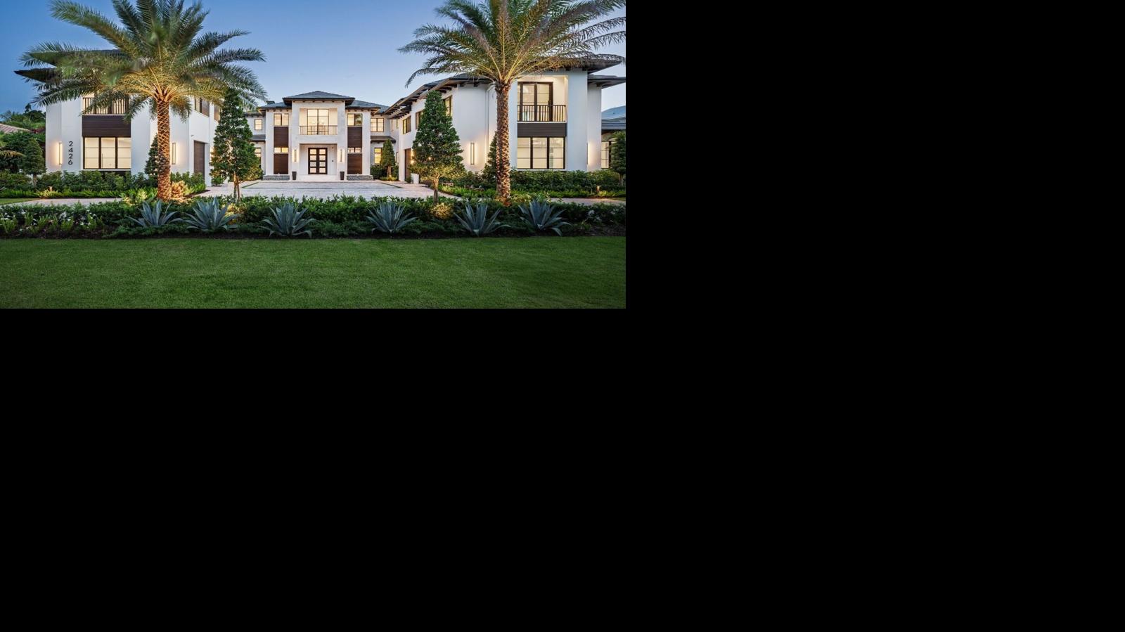 This custom residence built by Diamond Custom Homes at 2426 Indian Pipe Way in Grey Oaks Country Club sold for $16.5 million in December 2025, marking the highest-priced home sale in Naples for the month. The 9,712-square-foot estate features six bedrooms, expansive outdoor living areas and golf course and lake views.