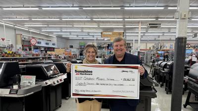 Sunshine Ace presents donation to Children’s Miracle Network
