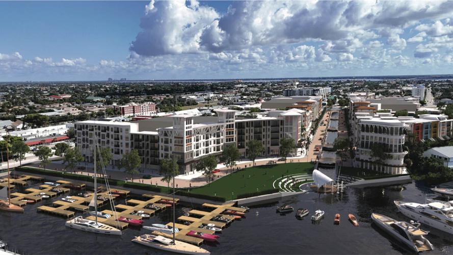 Bimini East marina and waterfront development rendering