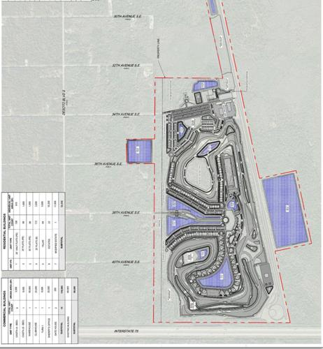 Site plan details proposed motorsports club layout