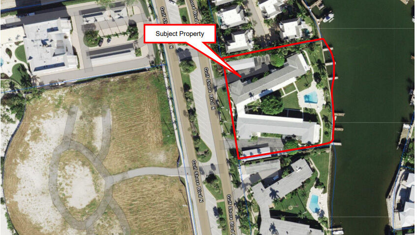 Map shows Harbour House site on Naples Miracle Mile
