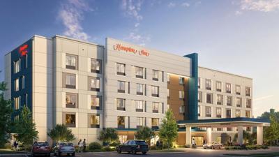 Rendering shows planned Hampton Inn in Fort Myers