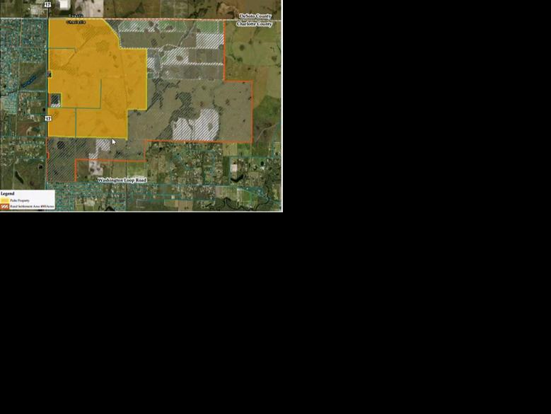 Map highlights proposed development footprint