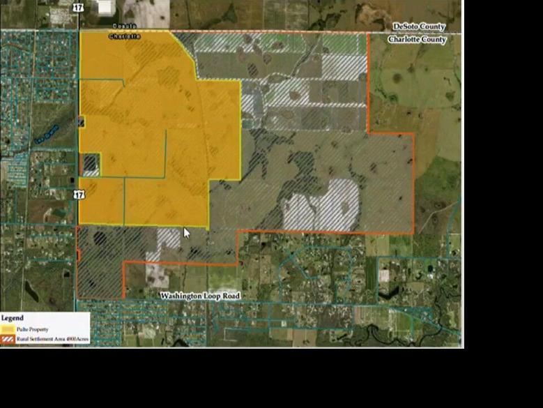 Map highlights proposed development footprint