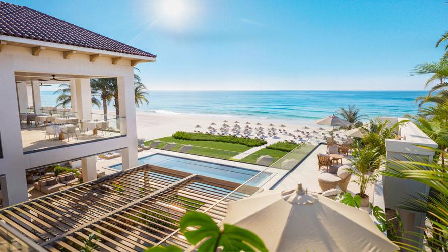 Rendering highlights Gulf-front beach club views