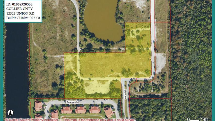 Map outlines former hotel site in Collier County