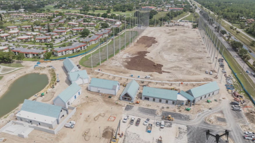 The Gate golf course under construction in Naples
