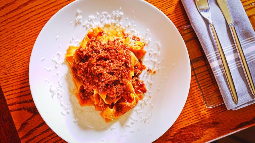 Caffé Toscano serves classic pappardelle Bolognese