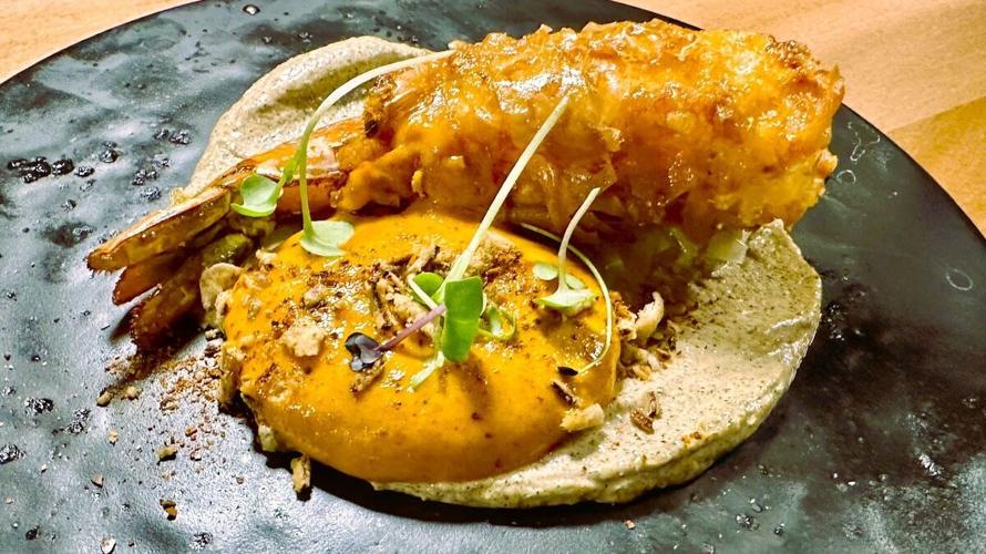 Supper Club tasting menu - Atlaintic Prawn