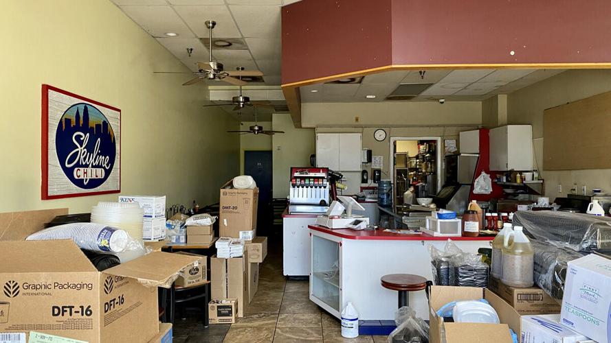 Inside Skyline Chili dining room in Naples