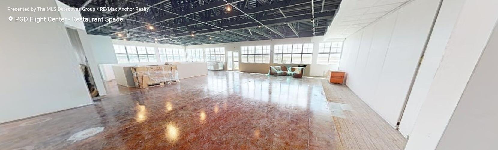 PGD Air Center restaurant space long view