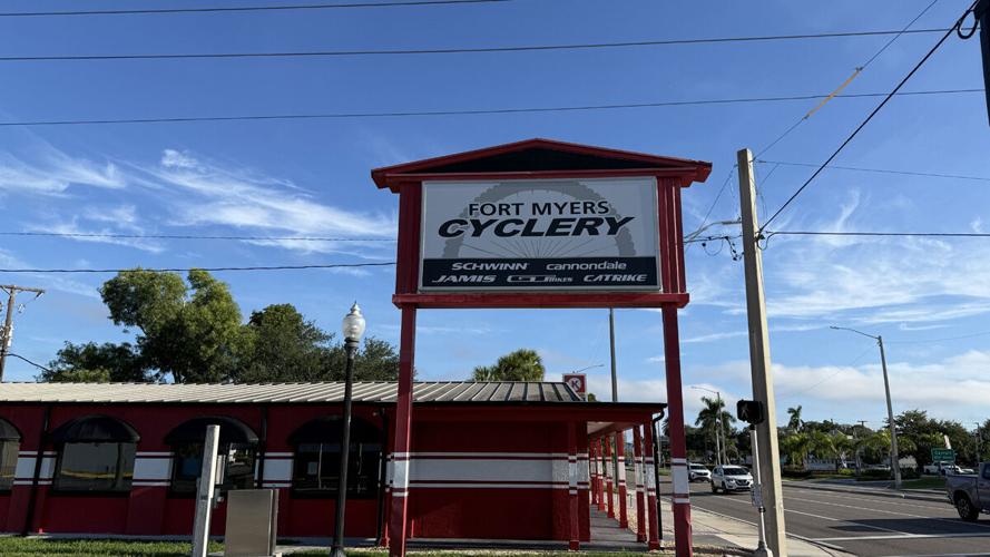 Fort Myers Cyclery sign marks longtime bike shop