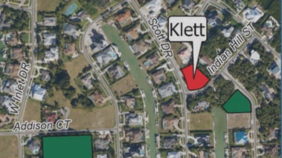 Map shows Klett parcel targeted by Conservation Collier