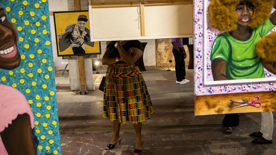 Art fills McCollum Hall for Juneteenth event