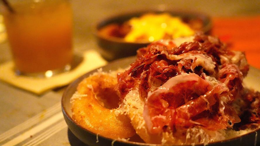 Onion rings at Bicyclette Cookshop