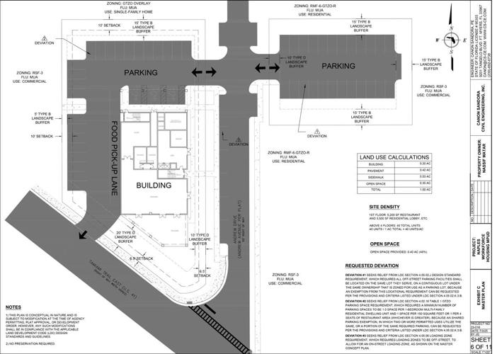 Site plan for East Naples workforce housing project