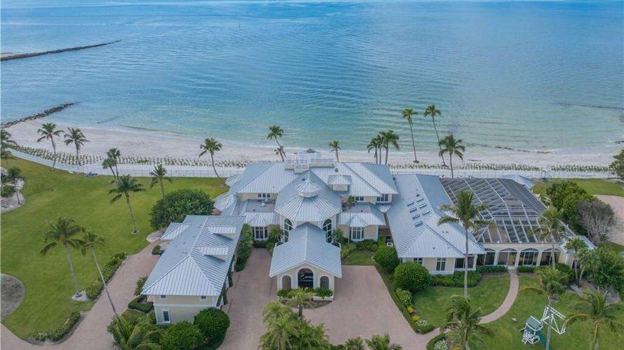 Aerial view of Gordon Pointe beachfront compound