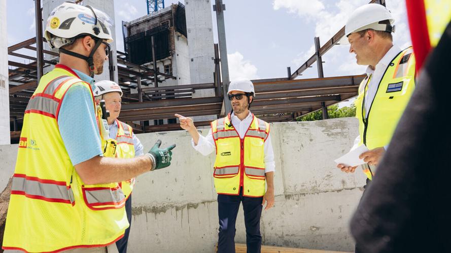 NCH leaders tour new heart and stroke center site