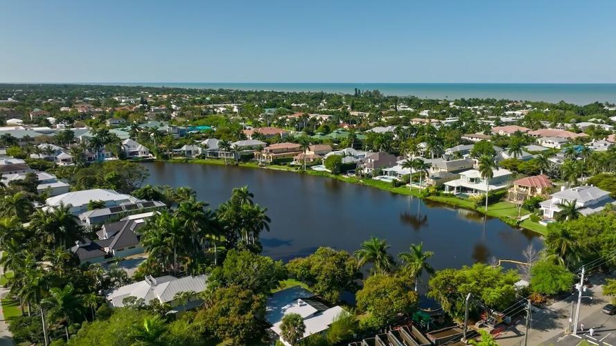 Collier County residential aerial
