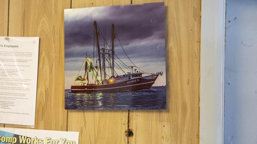 Shrimp boat history lines the walls at Erickson & Jensen