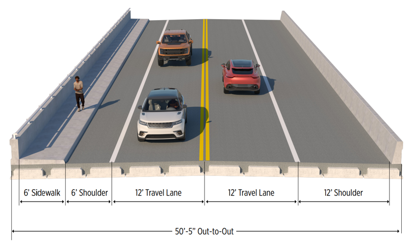 16th St bridge cross section