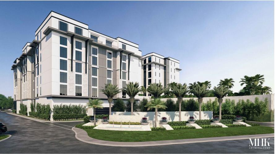 8-story hotel SE view