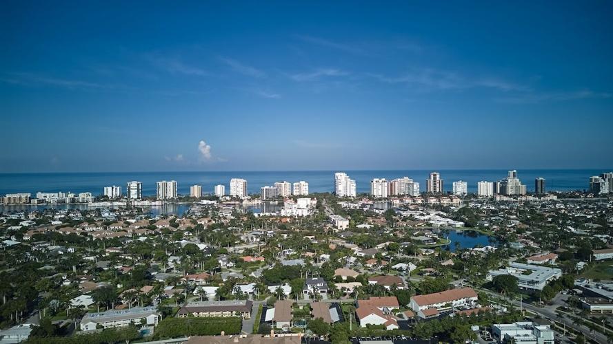 coastal neighborhoods Naples aerial
