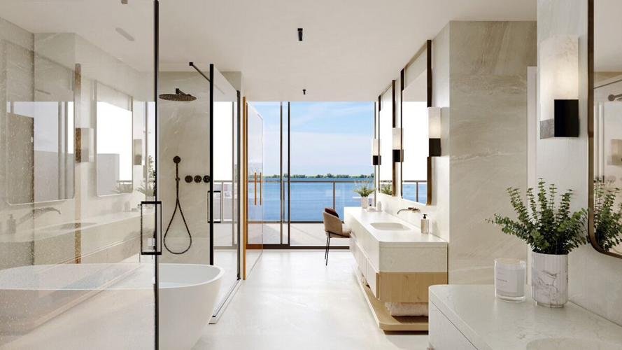 Spa-style bathrooms included in residences