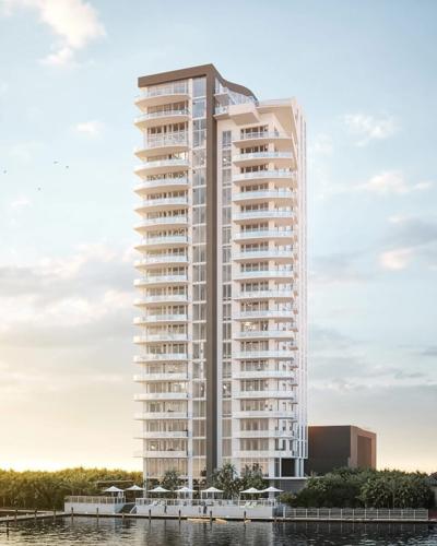 Tower design integrates waterfront setting