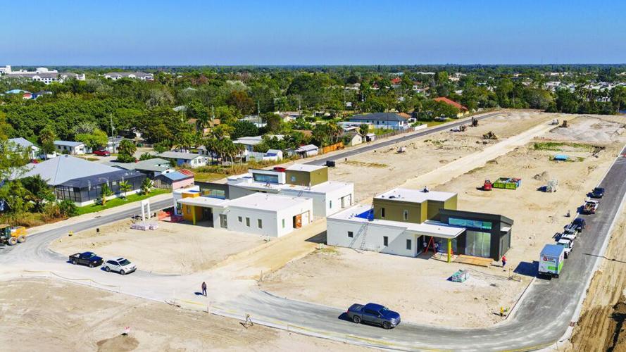 The Grove at Bayshore homes under construction
