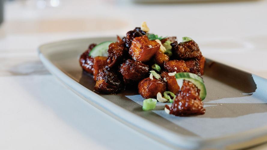 Pork belly burnt ends with tamarind glaze at Vybe