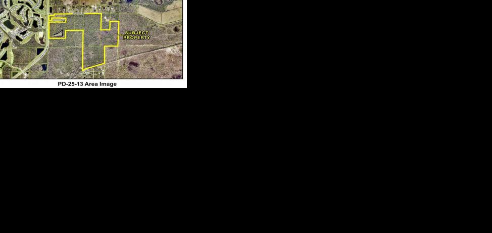 Aerial shows Burnt Store development site